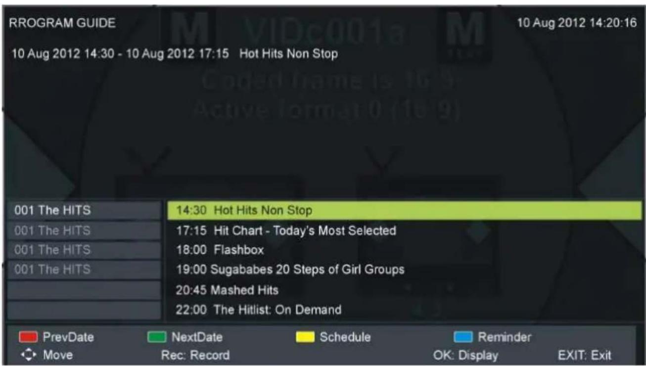 TOKAI TTE24K2014K - TV GUIDE (FOR DTV MODE ONLY) - 1