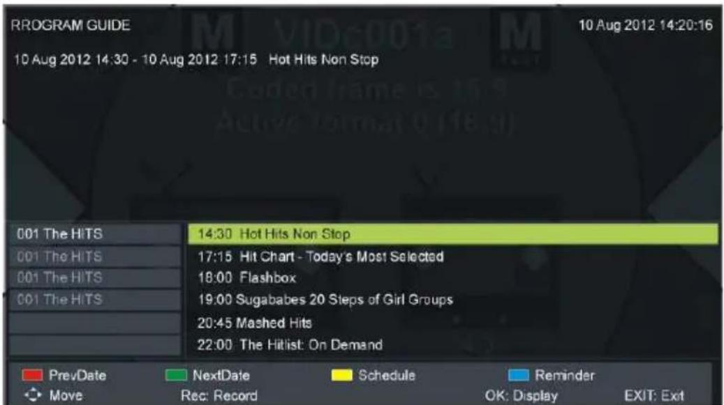 TOKAI TTE24K2014K - GUIDE TV (Pour le mode TNT uniquement) - 1