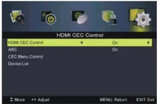 TOKAI TTE24D1804K - Comment utiliser la fonction HDMI CEC: - 1