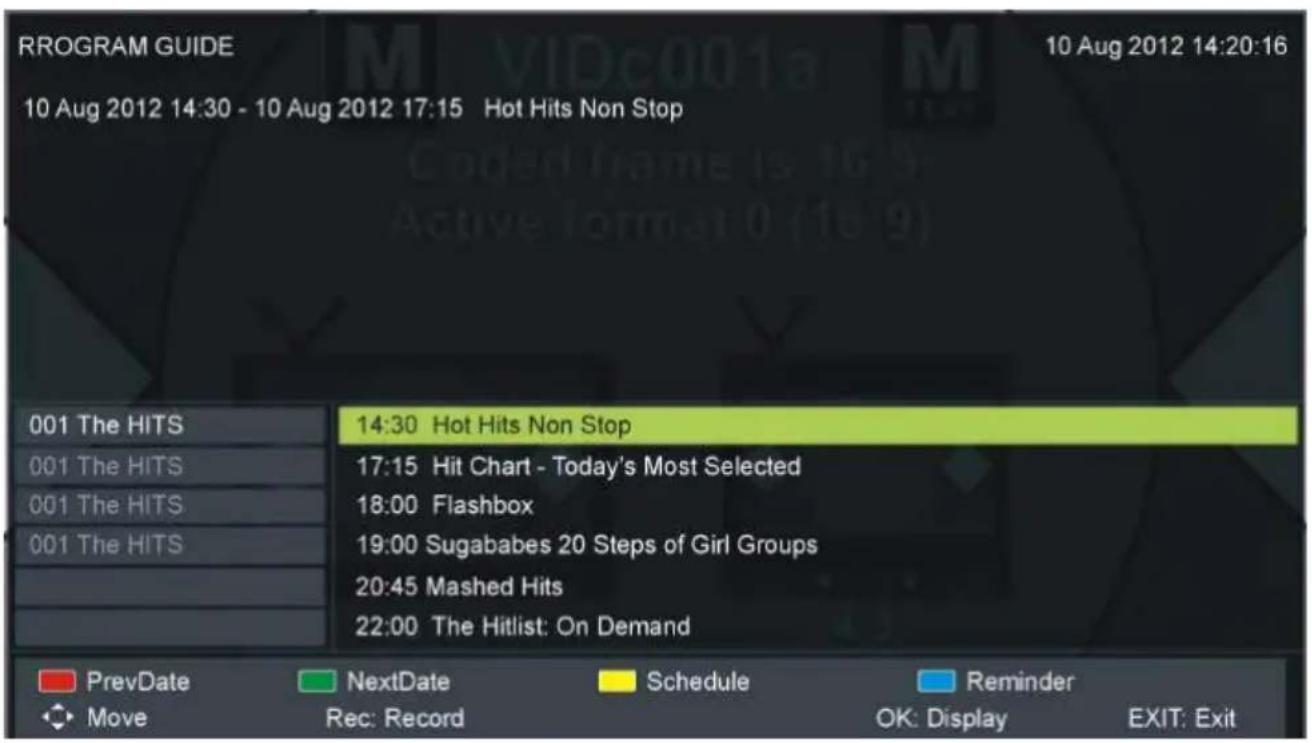 TOKAI TTE22D2114K - TV GUIDE (FOR DTV MODE ONLY) - 1