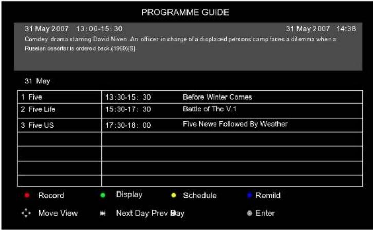 AKIRA LEDB13HU32H - EPG Menu - 1