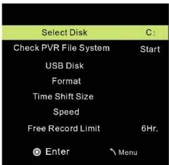 AKIRA LEDB13HU32H - Menu PVR - 5