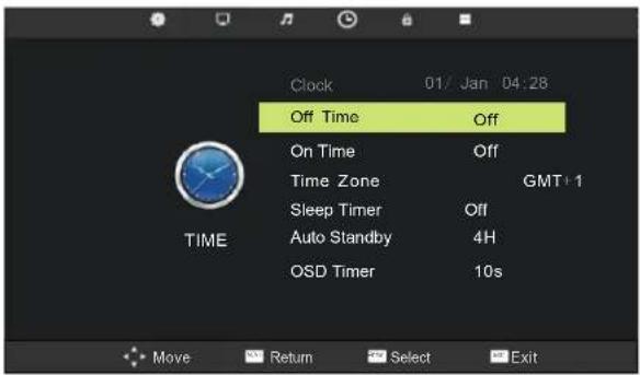 AKIRA LEDB13HU22H - TIME MENU - 1