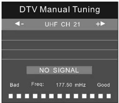 AKIRA LEDB13HU24F - Sintonizzazione manuale DTV - 1