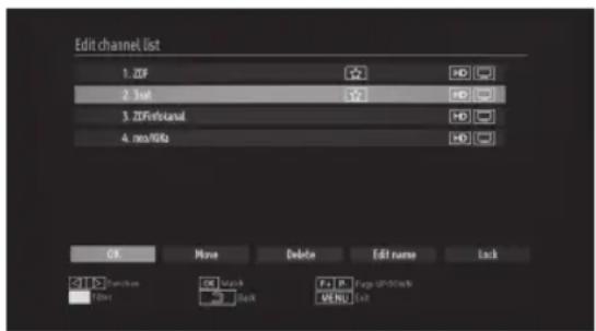 PEAQ PTV461100 - EDIT CHANNEL LIST - 1