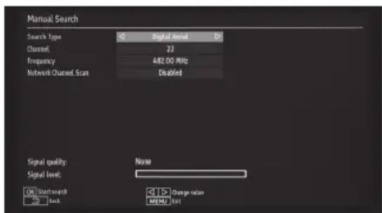 PEAQ PTV461100 - MANUAL CHANNEL SCAN - 1