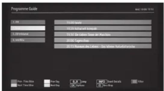 PEAQ PTV461100 - AGENDA DE LISTE EPG - 1