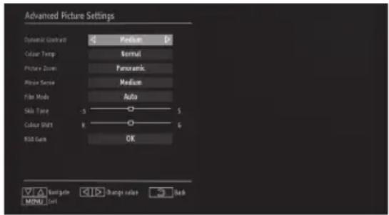 PEAQ PTV461100 - BILD EINSTELLUNGEN - 2
