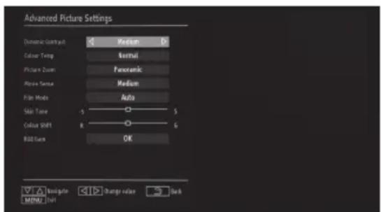 PEAQ PTV461100 - REGLAGES DE L'IMAGE - 2
