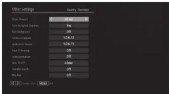 PEAQ PTV461100 - ALTRE IMPOSTAZIONI - 1