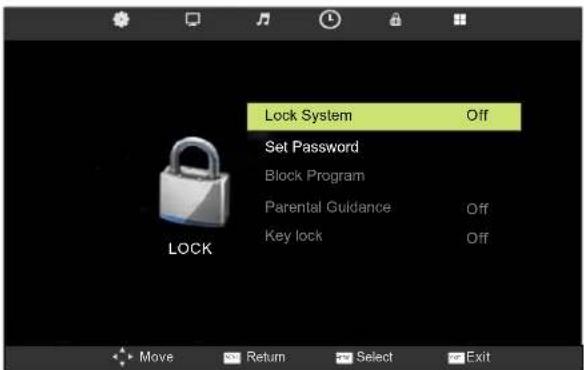 AKIRA LEDB13TU24F - MENÚ DE BLOQUEO - 1