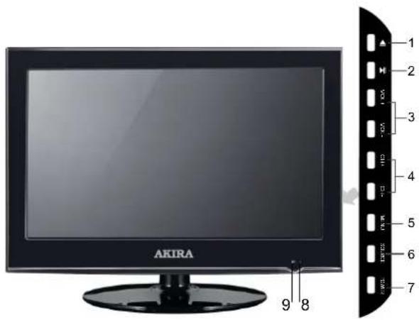 AKIRA LEDB13TU24F - FRONT, BACK, CONNECTIONS OF LED. - 1