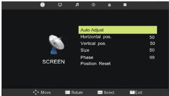 AKIRA LEDB13TU24F - MENU ECRAN MENU ECRAN - 1