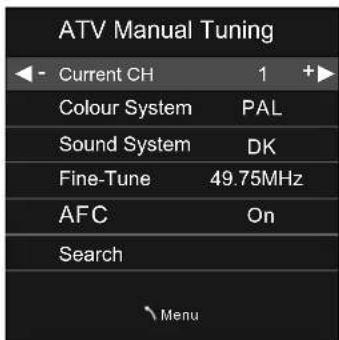 AKIRA LEDB13TU22H - Sintonizacion manual de TVA - 1