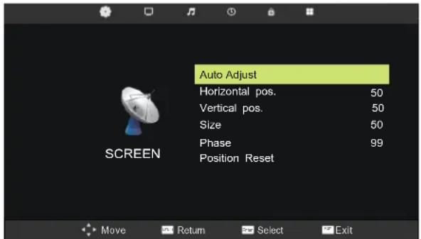 AKIRA LEDB13TU22H - MENUE ECRANMENU ECRAN - 1