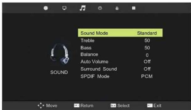 AKIRA LEDB13TU22H - SOUND MENU - 1