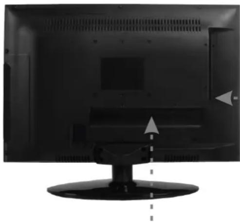 AKIRA LEDB13TU19H - PARTE DELANTERA, TRASERA, CONEXIONES DEL TV LED - 2