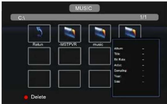 AKIRA LEDB13HU42F - Menu musica - 2