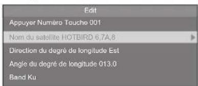 Terris LEDTV 2933 - Modifier un satellite ou transpondeur - 1