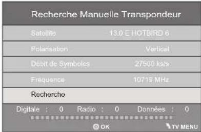 Terris LEDTV 2933 - Recherrher un transpondeur manuellement - 1