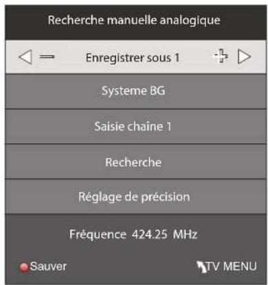 Terris LEDTV 2933 - Recherche manuelle des châines en réception analogique - 1
