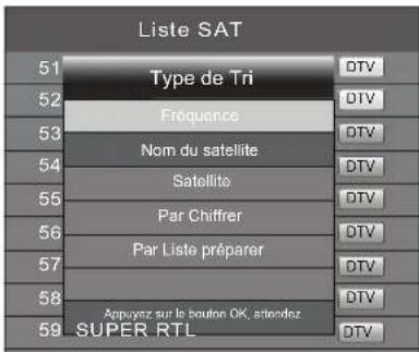 Terris LEDTV 2933 - Trier les chaînes par satellite - 1