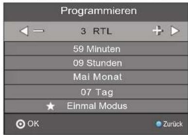 Terris LEDTV 2933 - Automatisches Ein-/Umschalten zu Sendungen speichern - 1