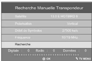 Terris LED TV 2242 - RECHERRHER UN TRANSPONDEUR MANUELLEMENT - 1