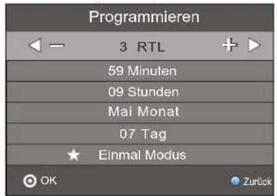 Terris LED TV 2242 - Automatisches Ein-/Umschalten zu Sendungen speichern - 1