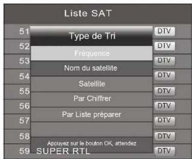 Terris LED TV 2242 - Trier les chaînes par satellite - 1