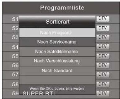 Terris LED TV 2242 - Satelliten-Programme sortieren - 1