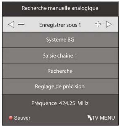 Terris LED TV 2242 - RECHERCHE MANUELLE DES CHÂINES EN RÉCEPTION ANALOGIQUE - 1