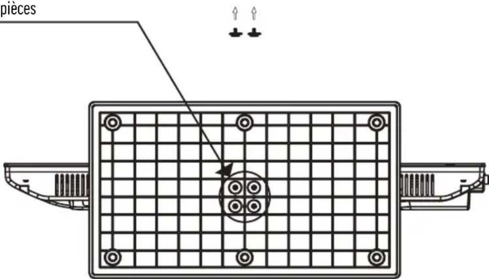 Alphatronics T22 SB - FIXATION DU PIED - LIGNE R, LIGNET ET LIGNE SL - 2