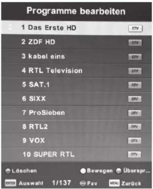 Alphatronics R24 EWDSB - Configuration des chaînes - 1
