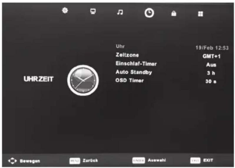 Alphatronics R24 EWDSB - MENU DU FUSEAU HORAIRE (DATE ET HEURE) - 1