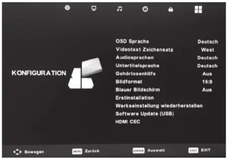 Alphatronics R24 EWDSB - CONFIGURATION DU MENU - 1