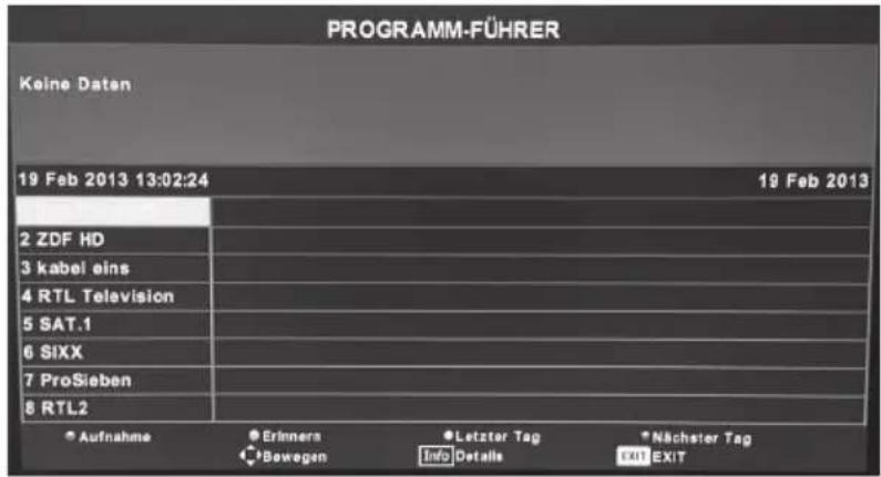 Alphatronics R22 EWDSB - Menu EPG - 1