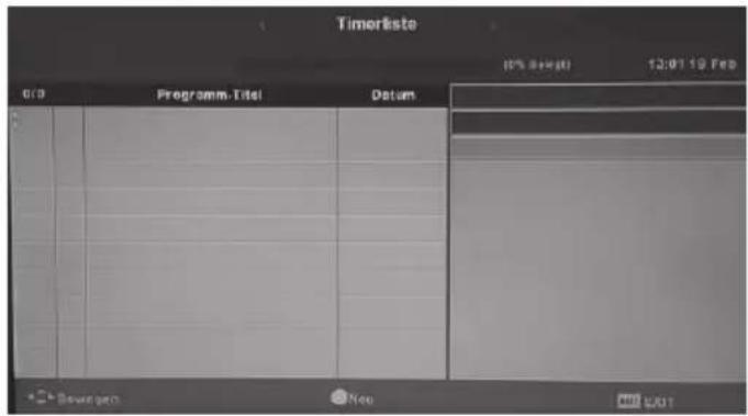 Alphatronics R22 EWDSB - Listedesenregistrementsprogrammés - 1