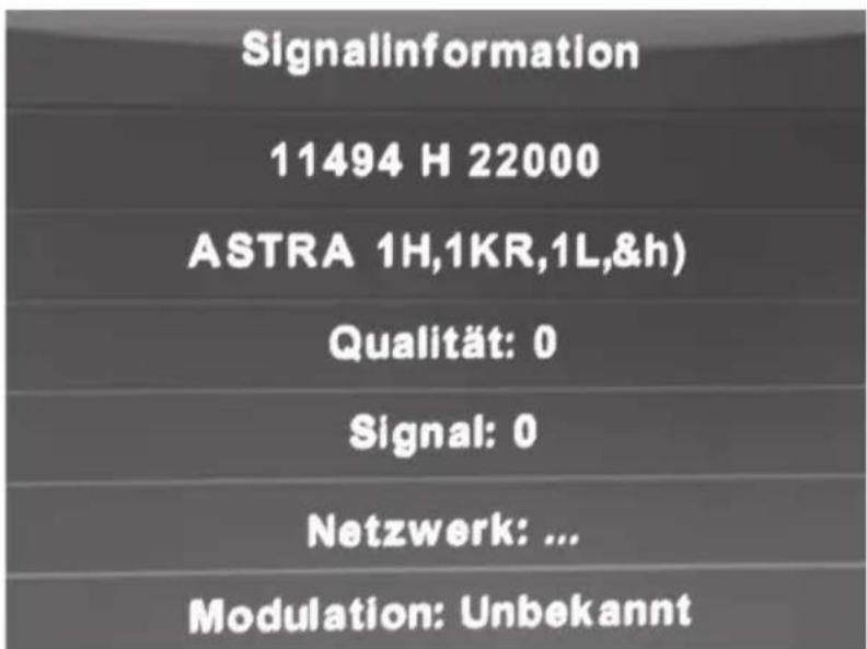 Alphatronics R22 EWDSB - Informations du signal - 1