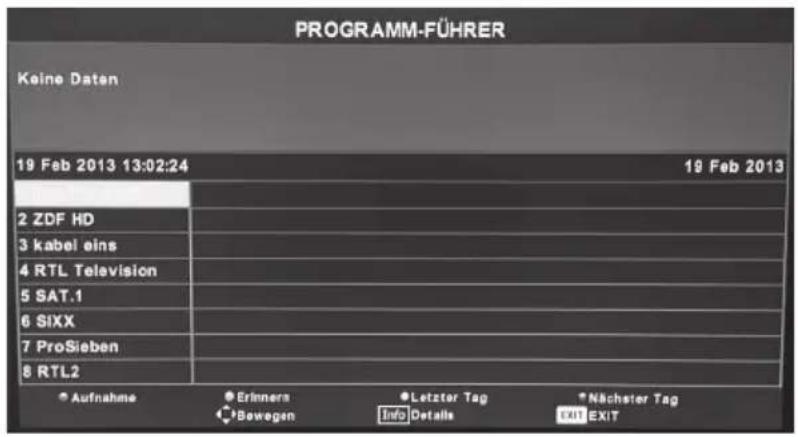 Alphatronics R19 EWDSB - Menu EPG - 1