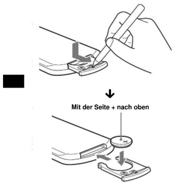 SONY CDXR3300MP - Austauschen der Lithiumbatterie - 1