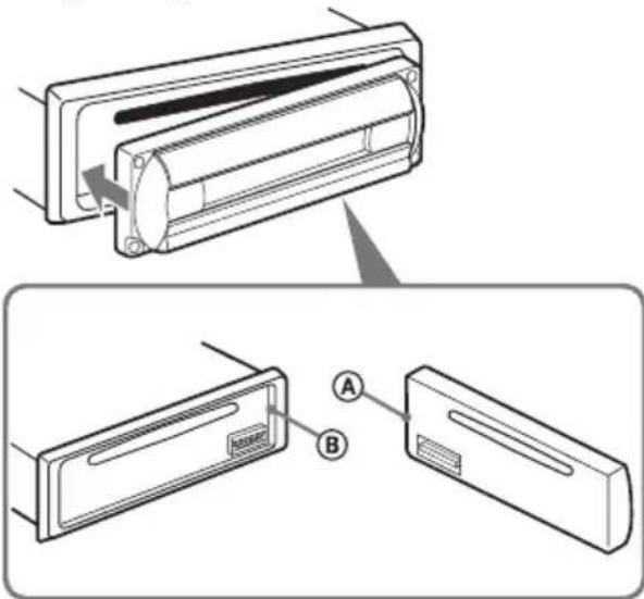 SONY CDXR3300MP - Installation de la façade - 1
