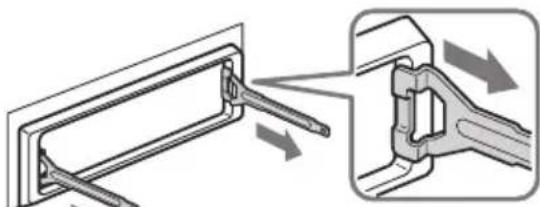 SONY CDXR3300MP - Het apparatus verwijderen - 1
