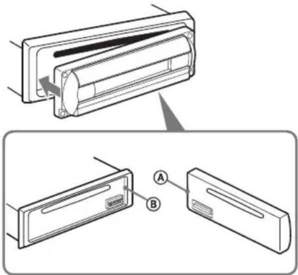 SONY CDXR3300MP - Applicazione del pannello anteriore - 1