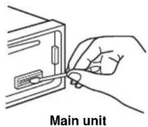 SONY CDXR3300MP - Cleaning the connectors - 1
