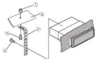PIONEER DEH3400UB - 3Installtheunitasillustrated. - 1