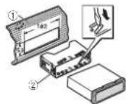 PIONEER DEH3400UB - 2Fixezlemanchondemontageenuilisant untournevisporcourberlespattesmetalliques (90^) enplace. - 1