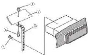PIONEER DEH3400UB - 3InstallierenSiedasGeratwielenderAb-bildunggezeigt. - 1