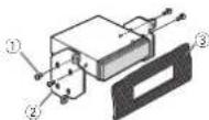 PIONEER DEH3400UB - 2Tightentwoscrewseoneachside. - 1
