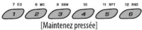 JVC KDBT12 - Prérglage d'un numéro de téléphone - 2